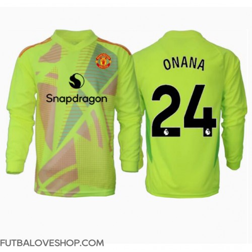 Dres Manchester United Andre Onana #24 Brankarsky Preč 2024-25 Dlhy Rukáv